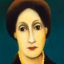 Virginia Woolf<br />olie/hout 30x20